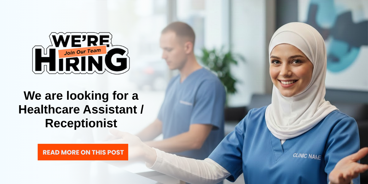 Open Position: Healthcare Assistant / Receptionist